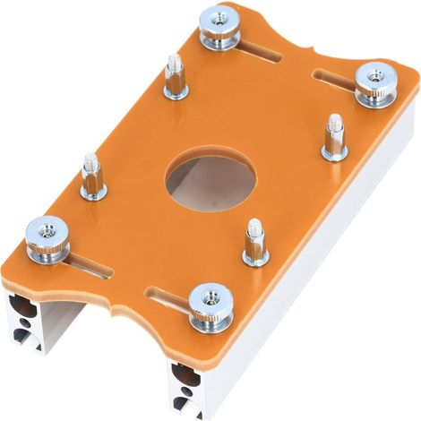 Plaque d'insertion pour table de défonceuse en bois, plaque de positionnement en alliage d'aluminium pour fraise de 65 mm, outils de travail du bois (1/5)