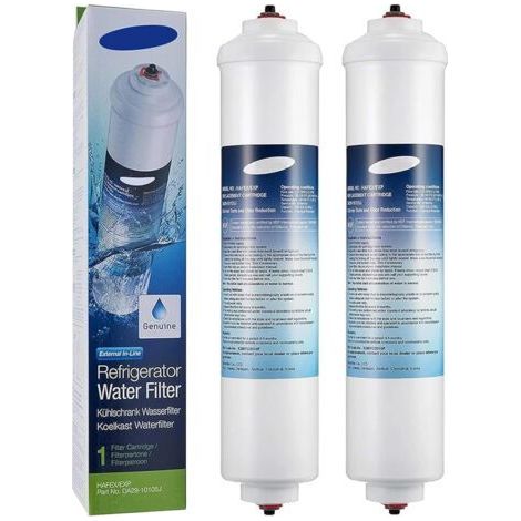 2 Pièces Filtre à eau pour réfrigérateur, compatible Samsung (DA29-10105J, WSF-100, Aqua-Pure Plus), compatible LG (5231JA2010B) et GE (GXRTQR)-Muntra (1/5)