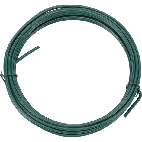 1 rouleau de fil de fer de 3 mm pour plantes, 800 attaches torsadées pour plantes, 20 clips, tuteurs flexibles et sécables pour fleurs et légumes de jardin, 6 m / 19,7 pi (1/5)