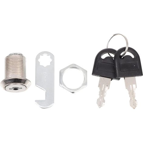 Clé de verrouillage à came pour armoire, 4 jeux 20 mm