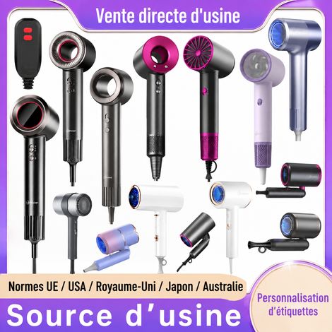 Sèche-cheveux électrique 1800W 220V moteur DC avec concentrateur d'air chaud et froid 600 g – Livraison gratuite (1/5)
