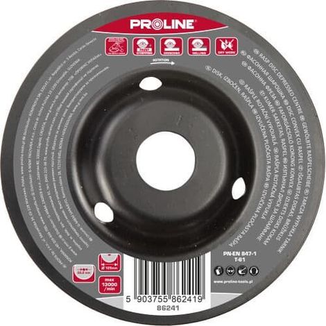 Disco raspa convesso profix rasp disc denti grossi 125mm