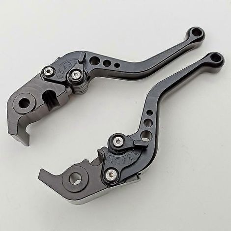 Convient aux motos Ducati, Diavel Big Devil, freins modifiés, klaxons, guidons CNC, accessoires de poignée d'embrayage (la poignée courte est entièrement noire) (1/5)
