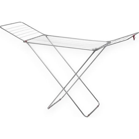 Tendedero de acero 180x55xH90 cm y longitud del tendedero 18 m (1/4)