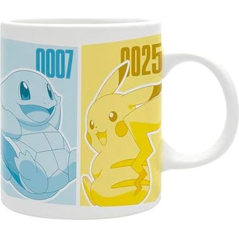 Tasse Pokémon Pikachu & Kanto Starter - ABYSTYLE - Keramik - 320 ml - Mikrowelle & Geschirrspüler