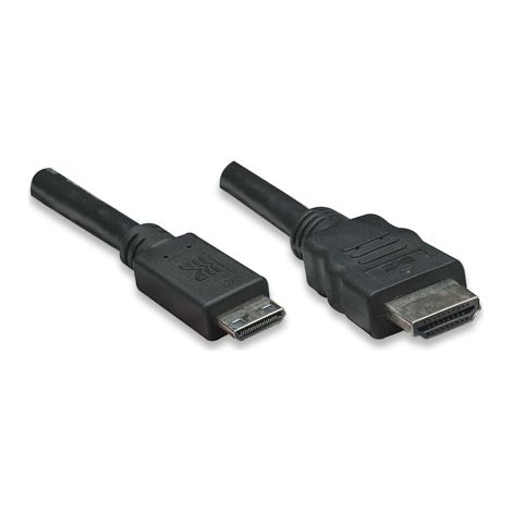 MANHATTAN Cavo High Speed Mini HDMI a HDMI Maschi/Maschio Nero, 3,0 m
