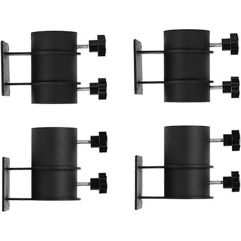 Support de fixation pour parasol avec pince pour rambarde de terrasse, lot de 4 (1/5)