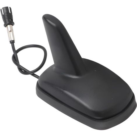 Antenne de Voiture Remplacement, Antenne décorative de Toit en aileron de Requin de Voiture 130g, Angle de Requin en Forme de Toit de Voiture Radio AM FM Noir (1/5)