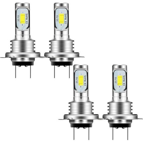 Adecuado para piezas 1860 H7 80W Bombilla LED de alta potencia para faros antiniebla de coche, luz blanca de 6000K (1/5)