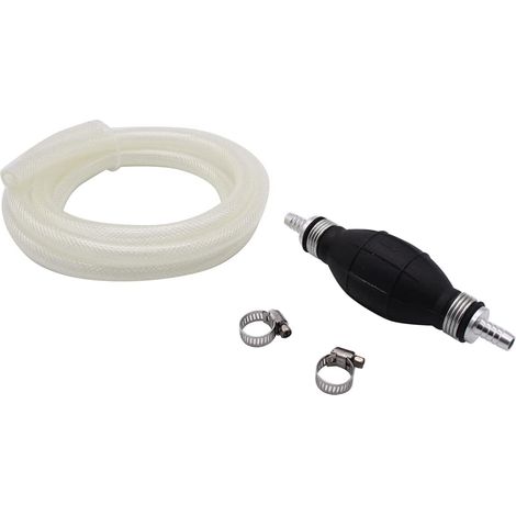 Pompe à main universelle - Pompe de transvasement d'urgence - Pompe à carburant pour liquides, essence, diesel - Avec tuyau de 2 m au total. (1/5)