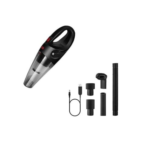 Accessoires pour aspirateur : Aspirateur portatif sans fil 120 W 4500 Pa, aspiration puissante, rechargeable, léger, aspirateur de voiture portable (1/5)