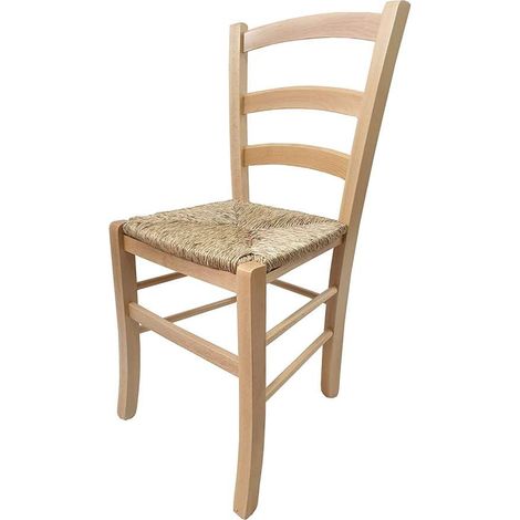Paesana Sedia in Legno Naturale - Dimensioni 40x35 h87 cm (1/5)