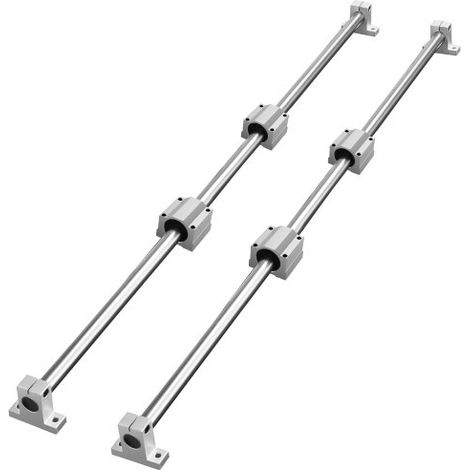 Linearführungsschienen-Set, SFC20 1000 mm, 2 Stück 1000 mm SFC20-Führungsschienen, 4 Stück SC20-Gleitblöcke, 4 Stück Schienenstützen, Linearschienen und Lagersatz für automatisierte Ma (1/5)