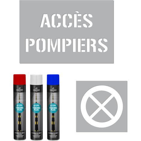 Kit pochoirs réservé pompiers (W0175) (1/5)