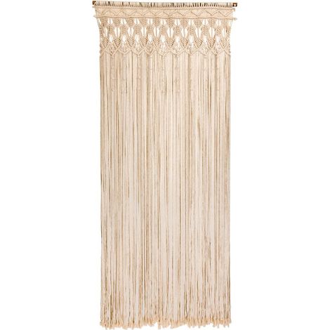 Morel tendone in macramè ecrù 90 x 200 cm cotone