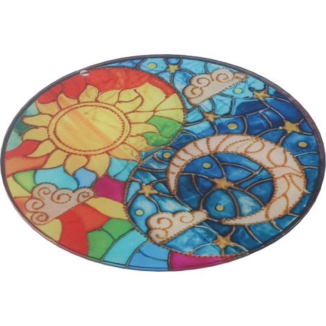 Attrape-soleil et lune, pendentif décoratif coloré lune et soleil, cadeau d'anniversaire Yin-Yang