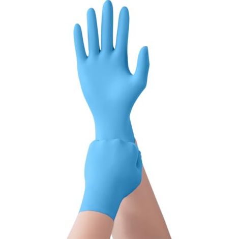 Guantes desechables Kunzer 9nh09 nitrilo sin látex sin polvo