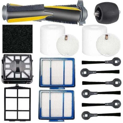 QORVA-Pour Iq R101ae Rv1001ae R101 Rv1001 Brosses primaires/latérales Brosses à rouleaux Filtre en feutre mousse Roue Acc (1/3)