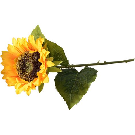 Tournesols artificiels de style rustique, fleurs jaunes en soie pour la décoration intérieure (1/5)