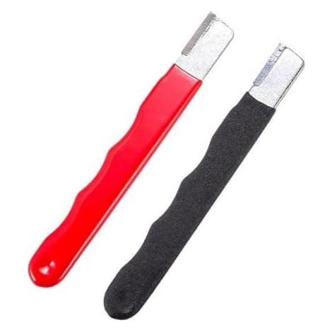 Affûteur de ciseaux 12 cm (2 pièces) - Affûteur de couteaux de cuisine - Outil multifonction pour affûter les lames de jardin (1/5)