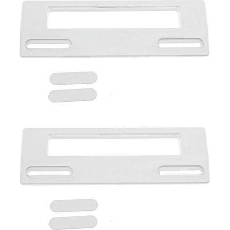 2 MANIGLIE  FRIGORIFERO UNIVERSALE BIANCA INTERASSE FORI da113 A 166   MF 2 (1/5)