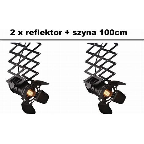 Set: 2 x Stage Spotlight Studio 2 armonica + binario da 1 m