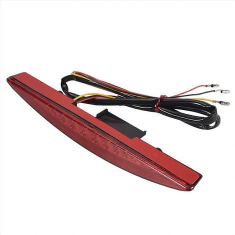 Motorrad-Rücklicht LED-Bremslicht für Breakout EFI FXSB CVO 2013-2017 Schwarz/Rot (1/5)