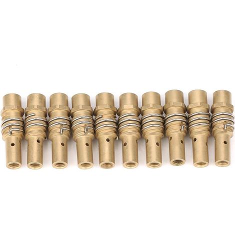 10pcs Porte-embouts Buse Soudage MIG Consommable Accessoire pour Chalumeau Torche 15AK, Accessoire pour Soudage MIG