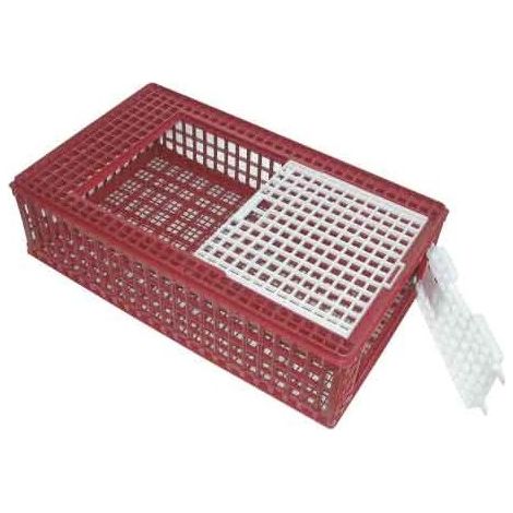 Gabbia di trasporto per pollame e animali in PVC 95x57x24cm