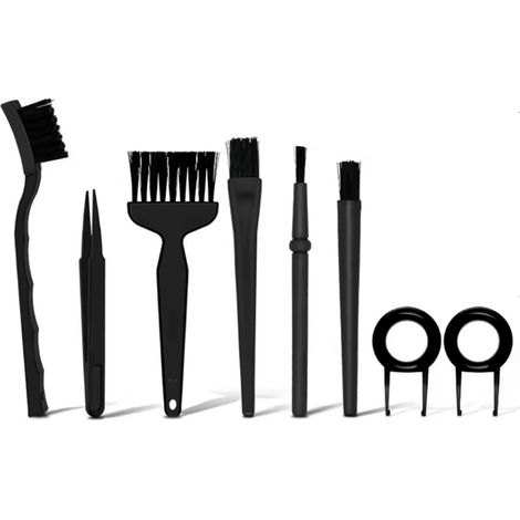 Set di 6 piccole spazzole per la pulizia di spazi ristretti, spazzole per la pulizia di dispositivi elettronici, spazzole per la pulizia di piccoli oggetti, spazzole per la pulizia di tastiere
