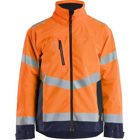 Veste de travail hardshell haute-visibilité 4760 Orange fluo/Marine L