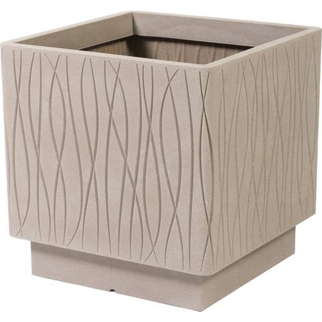 Naturalia Vaso Quadro 40 Plastecnic Vari Colori - Colore: Avana