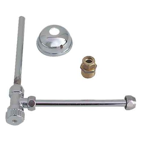 RUBINETTO PER CASSETTA CON DOPPIA CANNUCCIA 1/2'' x 3/8'' cm 20-25