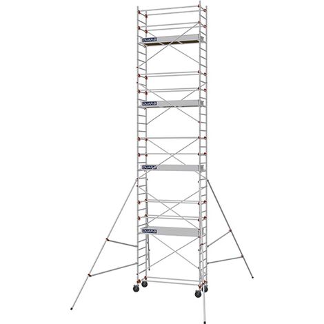 Echafaudage roulant - Hauteur de travail maximale 9.90m - 613718