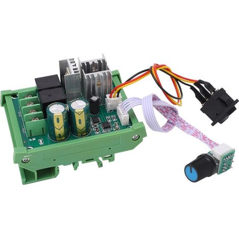 Module de régulateur de pilote de moteur haute puissance, contrôleur de vitesse PWM DC, montage sur Rail DIN DC12-55V (1/5)