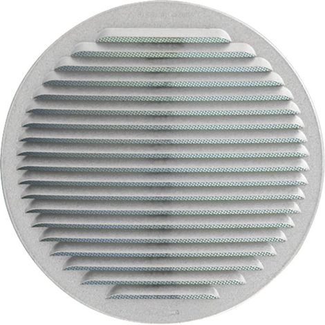 Grille ventilation ronde à clipser avec ressorts Ø230mm Alu-Zinc (1/2)