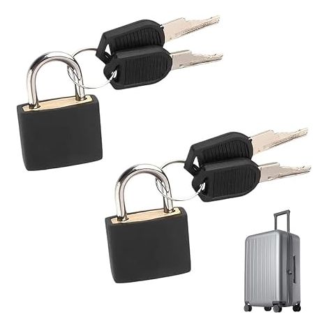 Cadenas Miniature, Petit Cadenas Clés, 23Mm, Sacs De Voyage, Valises, Casiers, Noir (1/5)