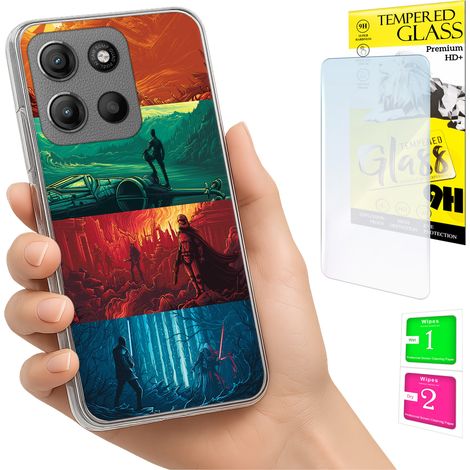 Funda para Motorola Moto G15 / G15 Power, carcasa trasera + cristal (1/5)