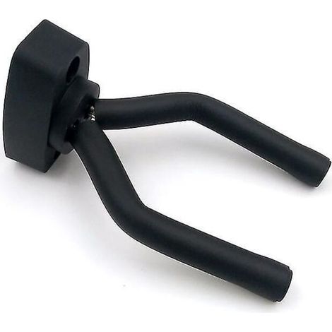 Support mural pour guitare, crochet de suspension mural, support de présentation noir avec vis, compatible avec tous les modèles (2 pièces, noir) (1/4)