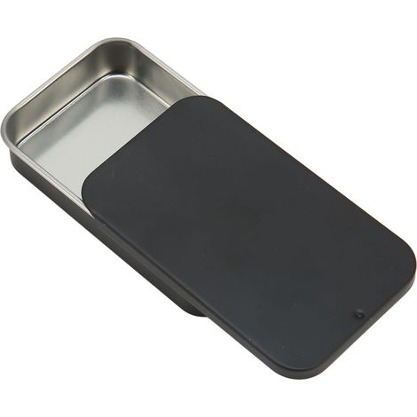 Mangeoire portative pour oiseaux, boîte de pot en fer pour aliments d'entraînement, étui pour l'extérieur noir (1/5)