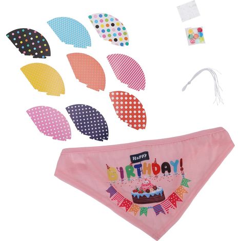 Hundegeburtstagshut, kreativer Haustiergeburtstagshut, Tiergeburtstagshut für einjährige Hunde, Zubehör, Rosa (1/5)