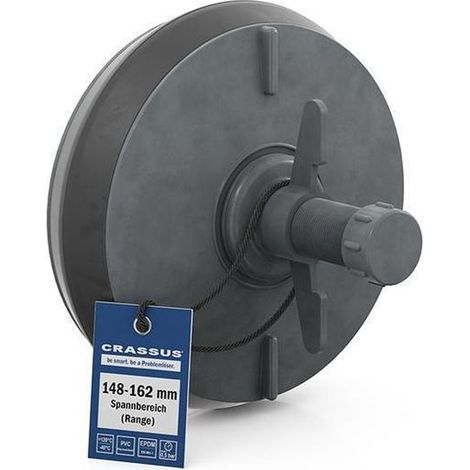 Crassus Schnellverschlußstopfen CSV 150 148 - 162 mm, CRA18644 (1/4)