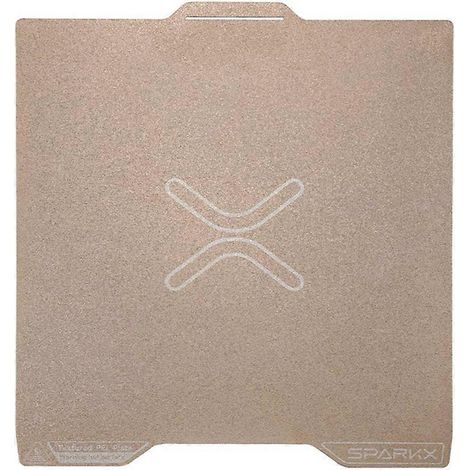 Plateau d'impression double face texturé pour Creality SPARKX i7, avec double feuille PEI et plateau chauffant (1/5)