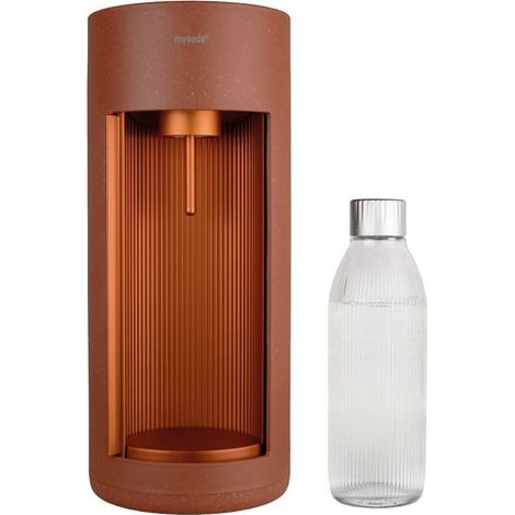 Sodamacher mysoda glassy terracotta Glasflasche 1L (1/5)