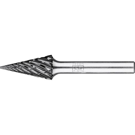 PFERD TOOLS Hartmetall Hochleistungsfrässtift STEEL Spitzkegel SKM Ø 12x25 mm Schaft-Ø 6 mm HICOAT Stahl