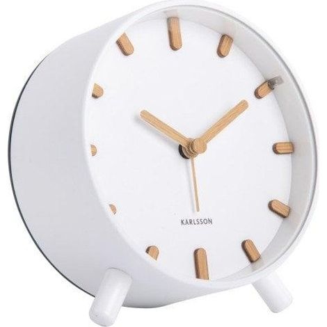 Karlsson Grace sveglia bianca 11,6 cm elegante e silenziosa