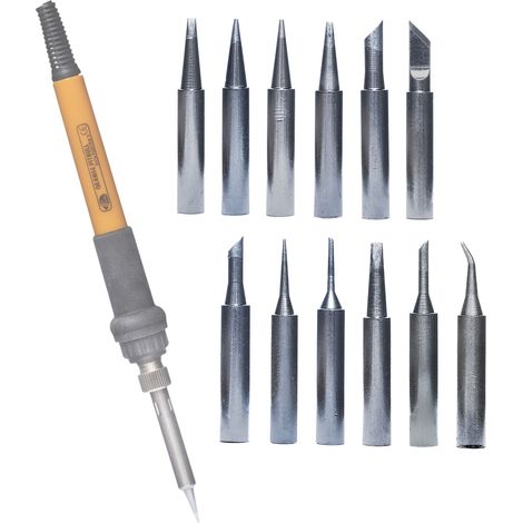 Set di Punte per Saldatura 900M – 12 Tipi (I, B, K, 1C, 2C, 3C, 4C, 0.8D, 1.2D, 1.6D, 2.4D, 3.2D)  Compatibile con Stazioni Rosfix, Yihua, WEP (1/5)