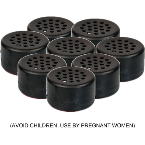 Répulsif Anti-Souris Boîte Noire 2x2x2cm 20g 8 Pièces - 3M Adhésif, Plantes Essentielles, Sûr Humains/Animaux, Intérieur/Extérieur (1/4)