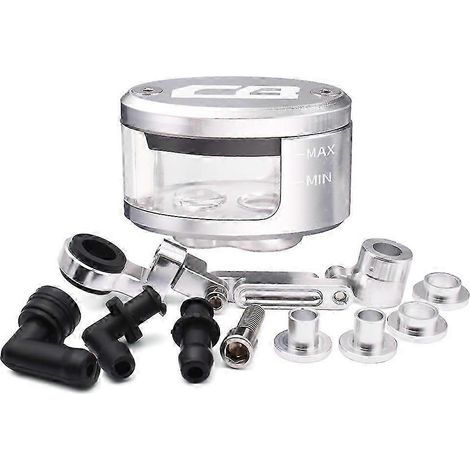 Réservoir d'huile de frein et d'embrayage pour moto Honda CB190R CB125R CB500X CB500F CB500 CB650R CB1000R CB300R (Argent) (1/5)