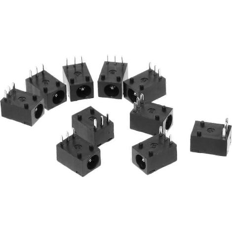Lot de 10 connecteurs d'alimentation CC DC-003 3,5 x 1,3 mm, montage sur panneau, fiche à 3 broches (1/4)
